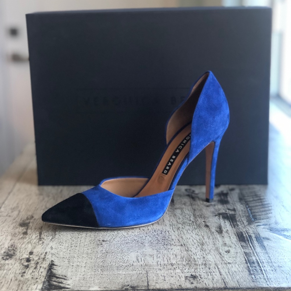 Veronica Beard Lyssa Suede Heels, 9.5